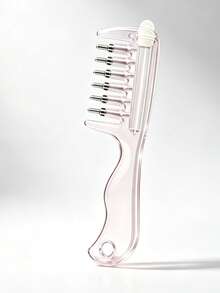Transparent Visible Liquid Storage Massage Comb, Metal Roller Ball Liquid Dispensing Teeth For Even Application; Replaces Manual Application, Suitable For Hair Growth Serum, Beard Oil, Scalp Care And Stubble Care; Unisex, Convenient Beauty Comb. - Multicolor - View 15