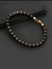 Black Beaded Wealth Bracelet, Versatile Minimalist Wrist Accessory, Ideal Gift Choice - Black - View 6