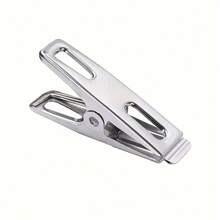 30pcs Heavy Duty Stainless Steel Clothes Pegs, Non-Slip Grip Laundry Clips, Rust-Proof Indoor/Outdoor Drying, Suitable For Laundry, Plants, Crafts, Durable Metal Clothes Pegs, Laundry Accessories, Clothes Clips - A - View 5