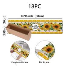 1 buah Keset Penyerap Keran Wastafel, Motif Bunga Matahari, Keset Drainase, Cocok Untuk Wastafel Dapur, Kamar Mandi, Meja Dapur, Keset Drainase, Bahan Tanah Diatom, Dapat Dipotong, Keset Cepat Kering - MultiWarna - View 14