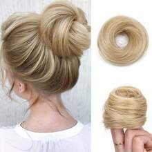 3 Inch Synthetic Hair Bun Elastic Rubber Band Fake Hair Bun Clip In Hair Extension Hair Piece Ponytail For Women - Multicolor - View 14