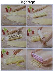10-Cavity Dumpling Mold Press - Italian Ravioli Mold, Pie, Dumpling, Wonton, Noodle Cutter, With Wavy Edge And Handle, Easy For DIY Homemade Dumpling Skins, Dishwasher Kitchen Gadget, Suitable For Home Cooking, Gift For Mom And Women - Multicolor - View 5