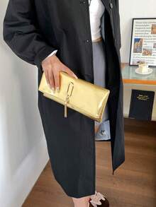 New Luxury High-End Niche Versatile Shoulder Clutch Bag - Gold - View 7