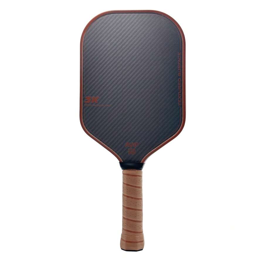 1pc 3K Carbon Fiber Pickleball Paddle, Made Of 3K Carbon Fiber Matte Material, Enhanced Ball Control, Improved Accuracy, Increased Thickness Sweet Spot! Larger And Longer Shape, Comfortable Grip, Suitable For Professional Competition