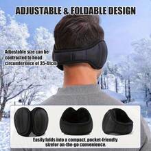 Unisex Winter Fleece Lined Ear Muffs, Foldable Back‑Warm Style Wind‑Resistant Earmuffs For Outdoor Cycling Commuting - Multicolor - View 4