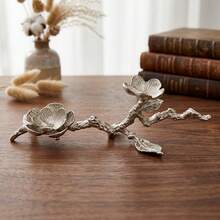 2pcs Vintage Metal Plum Blossom Branch Spherical Base Crystal Ball Display Stand, Home & Office Decor (Ball Not Included) - one-size - View 3