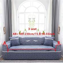 1pc Full Coverage Sofa Slipcover, Sectional Sofa Cover, All-In-One Sofa Protector, Sofa Cover Cloth, Protects And Beautifies Your Sofa, Renew Old Sofa, Soft Fabric, Suitable For Living Room, Dining Room, Bedroom, Home Decor - Blue - View 13