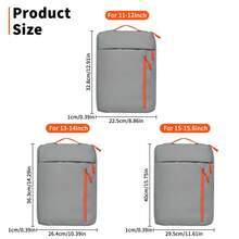 11-15.6 Inch Tablet & Laptop Sleeve, Compatible With Neo 13" A3404 Air 13.6 A2681 A3113 (A16) 11th 11" 10th 10.9", With Handle And Two Front Pockets Tablet Protective Case - View 7