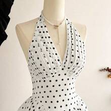Women Short Dresses - Whole Grain Coffee - View 5