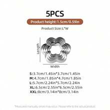 5/20Pcs Stainless Steel Cookie Cutters Set, Heart Flower Round Star Multi‑Size Biscuit Molds, Reusable Cutting Molds For Dough Fruit Vegetable Fondant Clay DIY Baking Craft - View 11