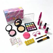 Children Girls Pretend Play Makeup Set Princess Bag Makeup Toys Holiday Gift, Not Real Cosmetics - Multicolor - View 7