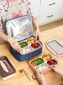 Insulated Lunch Bag, Portable Reusable Thermal Lunch Bag, Waterproof Cooler Bag For Work School Picnic Travel Food Storage Container - View 4