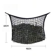 3 buah Jaring Jerami Pengumpan Lambat Tahan Lama, Cocok untuk Kuda dan Kambing - Mudah Diisi, Desain Bukaan Besar - Warna Hitam dan Putih, Lubang Jaring Kecil - MultiWarna - View 4