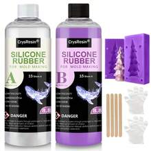 8.8oz Silicone Rubber Liquid For DIY Mold Making, 1:1 Ratio Fast Cure, Bubble-Free Heat Resistant Casting Material For Home Craft Projects - B - View 12