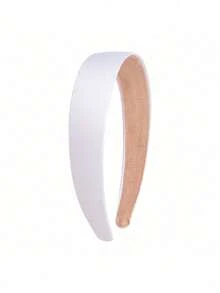 3CM Casual Versatile White Fabric Headband 1PC - White - View 1