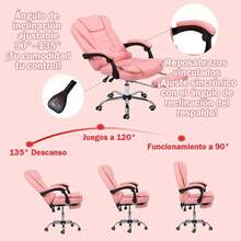 Home Office Chairs - Pink - View 4