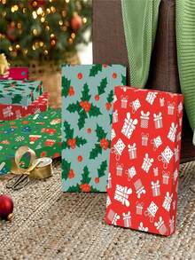 1/3pcs Christmas Gift Box Set With Lids - Premium Robe Boxes With 4-Inch Depth And Shirt Boxes Suitable For Pants, Lingerie, Sweaters, Clothing, Holiday Parties, Hostess Gifts - A - View 3