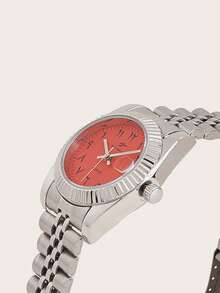 RICECGO 1pc Women's Classic Quartz Watch Suitable For Daily Wear Business Meetings Gift, Includes Box - Silver - View 4