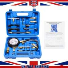Universal Fuel Pressure Tester 0‑140PSI Car Fuel Injection Pump Gauge Test Kit - 26WHY-wIN-uK-yLB-b - View 1