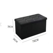 Folding Storage Ottoman Cushion Bench Seat Toy Box 76cm - GB036 - View 4