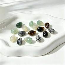 14-16pcs Teardrop Shaped Loose Beads 8x12mm DIY Jewelry Handmade Beading, Suitable For Bracelet, Necklace, Earring Making - 8*12mm Teardrop Beads - View 5