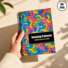 Gambar Meditasi untuk Dewasa, Koleksi Karya Seni Pola Indah untuk Relaksasi dan Fokus, Aktivitas Kreatif Penghilang Stres Tanpa Keterampilan Menggambar, Meredakan Stres & Menenangkan Pikiran, Ukuran A5, Seni Garis Jelas, Kertas Tebal Mencegah Tinta Meresap, S - A5 - View 5