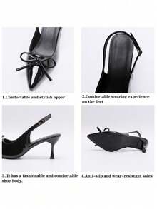 Women Heeled Sandals - Black - View 10