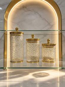3-Piece High-End Multifunctional Airtight Containers, European-Style Leak-Proof Sealed Containers, Suitable For Tea, Grains, Candies, Kitchen Storage And Preservation, Kitchenware, Jars, Dry Foods, Spices, Coffee, Space-Saving And Anti-Drop. - Multicolor - View 12