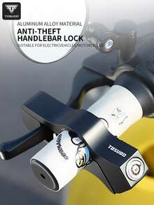 TOSUOD Handlebar Brake Anti-Theft Lock, Universal Handlebar Lock For Bicycle, Motorcycle, Electric Scooter, 1 Lock With 2 Keys, Dual Protection For Handlebar Brake, Strong Anti-Pry, Easy Installation, Parking Anti-Theft Accessories For Various Commuter Vehicles - Multicolor - View 2