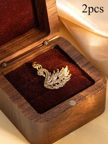 1/2/3/5pcs Sweet, Unique, And Elegant Swan DIY Pendant – Suitable For Necklaces, Bracelets, And Keychains - Multicolor - View 11