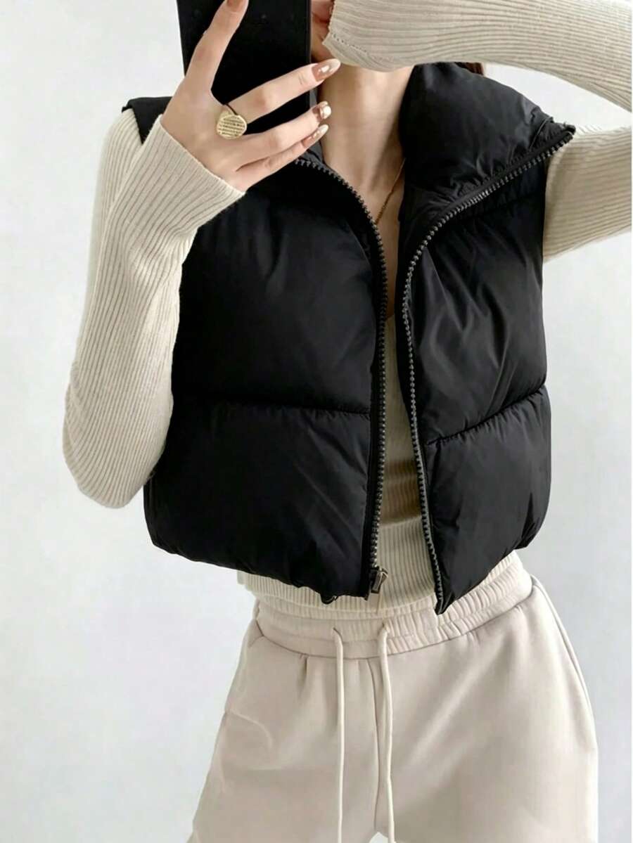 Women Gilets - Black - View 1