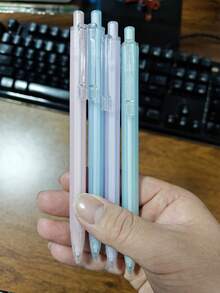 Ergonomic Mechanical Pencils 4pcs/Pack 0.5mm/0.7mm Suitable For Drawing And Writing School And Office Supplies With Desktop Storage Rack - Sets - View 7