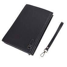 Men's Handheld Clutch Bag, Phone Pouch, Casual Large Capacity Handbag, Envelope Clutch, Fashionable Leather Clutch Bag, - Multicolor - View 9