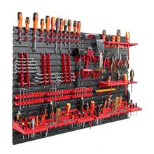 Wall Mounted Tool Peg Board Set Garage Storage Bins Workshop Rack Shed Organizer - 25B-wIN-uK-68-gJ - View 4