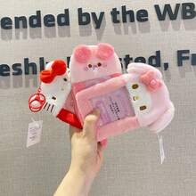 SANRIO Tempat Kartu Boneka Kartun Lucu, Sarung Kartu Foto Boneka Hewan Kawaii dengan Jendela Transparan & Gantungan, Kantong Penyimpanan Kartu Koleksi Mini, Hadiah Alat Tulis untuk Anak Perempuan, Aksesoris Dekorasi Gantungan Tas Ransel - MultiWarna - View 6