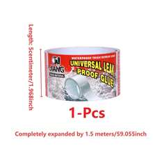 1 Roll Waterproof Leak Repair Tape, Waterproof PVC Repair Tape, Super Waterproof Tape, Pipe Repair Instant Leak Sealing Tape, Pipe Emergency Repair Tape, Self-Adhesive Sealing Strip, Suitable For Pipes, PVC Material, Waterproof Grade: High, Surface Recommended: Plastic, Suitable For Household And Industrial Use - Multicolor - View 16