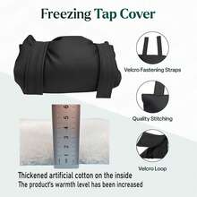 1pc Winter Outdoor Faucet Anti-Freeze Cover, External Hose Bib Bib Faucet Cap Winter Anti-Freeze Insulation Reusable Waterproof Insulation Backflow Cover - Style a - View 6