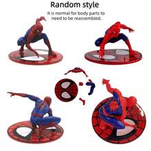 Disney Topper bánh kem Spider-Man màu trơn cỡ cực lớn, trang trí bánh kem siêu anh hùng, phù hợp cho tiệc sinh nhật, cắm bánh kem, phụ kiện trang trí bánh sinh nhật (các bộ phận cần lắp ráp, hiện tượng bình thường, các bộ phận có thể bị rơi trong quá trình vận chuyển, kiểu ngẫu nhiên) - A - Xem 2