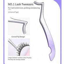 3pcs Stainless Steel Seahorse Shaped Tweezers, Beginner-Friendly Eyelash Extension Auxiliary Tool, High Precision Tweezers, Portable Seahorse Shaped Eyelash Curler - One Size - View 4