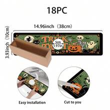 1pc Halloween Faucet Mat, Create Holiday Atmosphere, Bathroom Faucet Splash Guard, Waterproof Non-Slip Faucet Mat, Kitchen Countertop Accessory, Kitchen Dining Table Accessory, Sink, Moisture-Proof Absorbent Mat, Water-Absorbing Drainage Mat, Multi-Functional Absorbent Non-Slip Mat - Multicolor - View 11