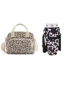 Portable And Reusable Insulated Lunch Bag, Water Bottle Bag. Designed For Various Outdoor Activities, With Adjustable Shoulder Strap, Suitable For Keeping Cold, Perfect For School, Work, Outdoor Camping And More - View 6