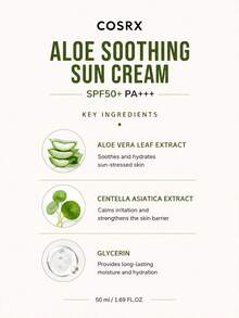 CosRX - Aloe Soothing Sun Cream SPF50+ PA+++ (50ml) - Clear - View 2