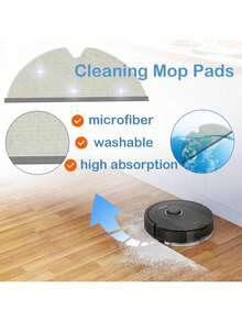 Wipes For Q5 Pro, Q5 Pro+, Q8 Max, Q8Max+, S5, S5 Max, S6, S6 Pure, S6 MaxV, Q7, Q7Max Robot Vacuum Cleaner, Soft, Washable And Reusable Replacement Mop - View 6
