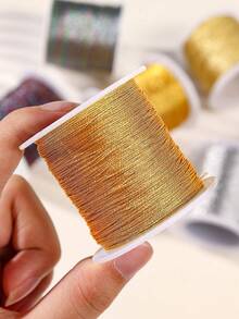Gold/Silver Metallic Braided Rope, Suitable For Making Bracelets, Necklaces, DIY Tassels, Beaded Jewelry, Shamballa Rope And Other Accessories - Multicolor - View 11
