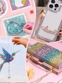 1pc Large Diamond Painting Wax - Strong Adhesion, Comes With Storage Box, Suitable For Home Craft Activities And Personal Leisure Time Diamond Painting Accessories And Tools - A - View 3
