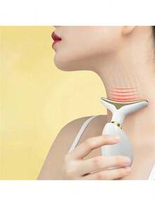 AXH. Anti-Wrinkle Facial Massager Anti-Aging Neck Firming Sculpting Device Multi-Function Facial Sculpting Instrument Skin Tightening Unisex - White - View 5