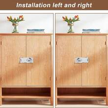 1pc Combination Padlock, Security Lock, Metal 3-Digit 3-Inch Combination Lock, Suitable For Cabinets, Wardrobes, Pet Doors, Mailboxes, Drawers - CC - View 10