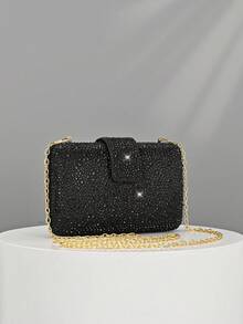 Pink-Cute Crystal Box Clutch Mini Rhinestone Handbags For Women Party Wedding Evening Bag For Weeding,Party,Valentine's Day Best Gift - Multicolor - View 12