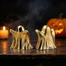 Patung Hantu Berongga Antik dari Kuningan dengan Tampilan Usang, Ornamen Dekoratif untuk Dekorasi Rumah Halloween - 1PC - View 7