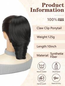nimoki 10 Inch Claw Ponytail Wig, Heat-Resistant Synthetic Fiber Material, Elegant Hair Claw For Women, Suitable For Christmas, Halloween, Music Festivals And Daily Wear - Multicolor - View 3